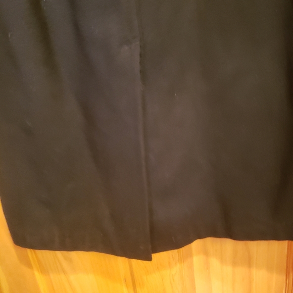 Vintage Cashmere Black Long Duster Coat Unisex - Picture 6 of 11